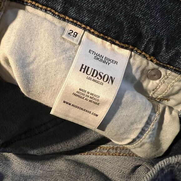 HUDSON JEANS ETHAN BIKER SKINNY JEAN - Picture 8 of 10